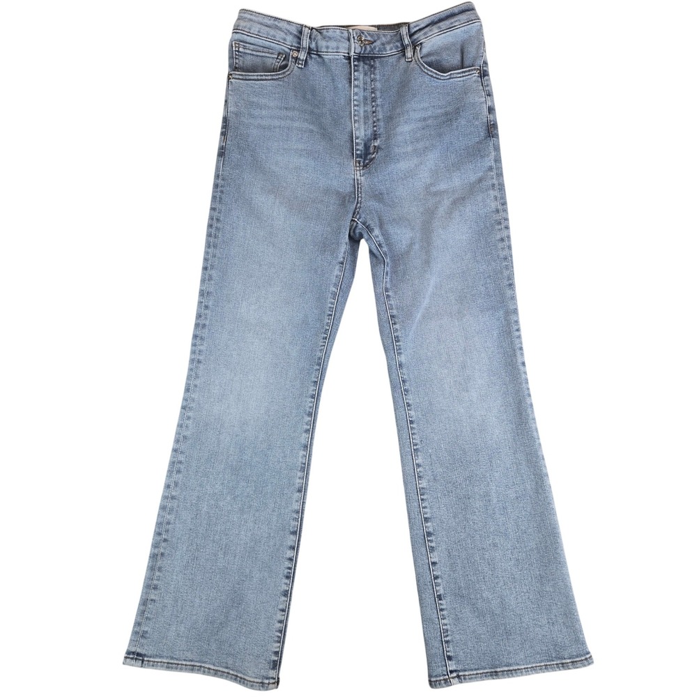 Frame Lark Jeans Women Size 30 Light Wash High Rise Straight Stretch Inseam 27"